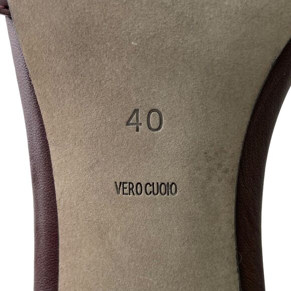 Alexander Wang Burgundy Leather Ankle Strap 4” Heels Women's Size 40 / US 10 - Picture 10 of 11